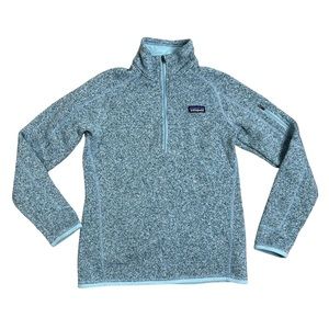 Patagonia Better Sweater 1/4-Zip Pullover Fleece Blue Size M